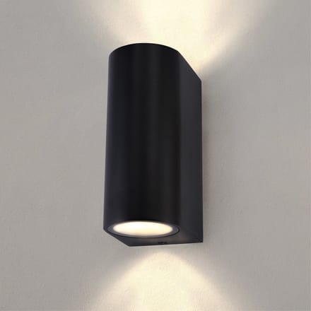 Ledvion - LED Wandlamp Douglas - Antraciet - Zwart - GU10 - IP54
