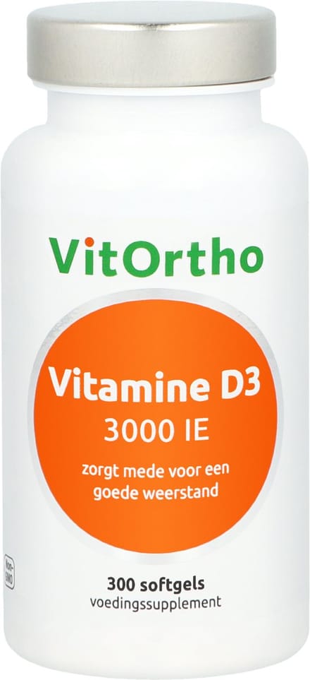 VitOrtho Vitamine D3 3000 IE (300 softgels)