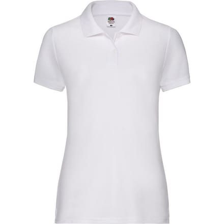 Fruit of the Loom Dames/dames 65/35 Poloshirt (Wit)