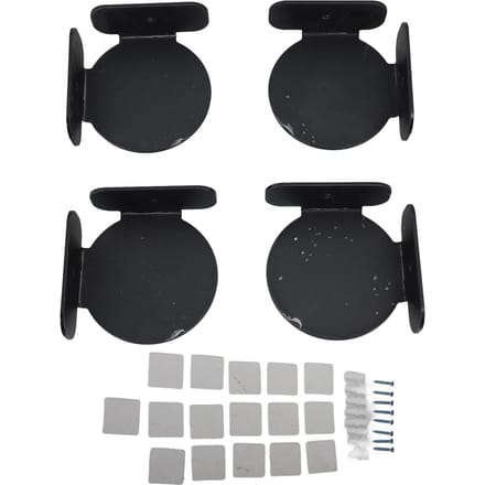4 stuks Mini Ronde Hoekplank Ruimtebesparend Universele Wandmontage Zwevende Hoekplank voor zwart