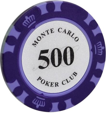 5 stuk Professionele Upscale Klei Casino Texas Poker Chips 14G waarde 500
