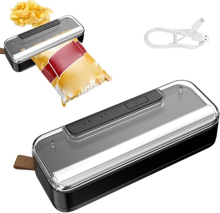 Solidchoice - Mini Bag Sealer met 2-in-1 Functie voor Voedselopslag