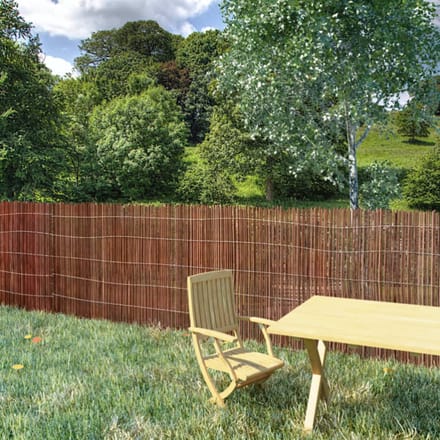 vidaXL - Tuinscherm - 300x100 - cm - wilgenhout