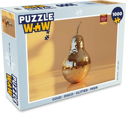 Puzzel Goud - Disco - Glitter - Peer - Legpuzzel - Puzzel 1000 stukjes volwassenen