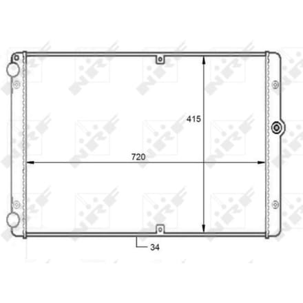 Radiator, motorkoeling NRF 59088