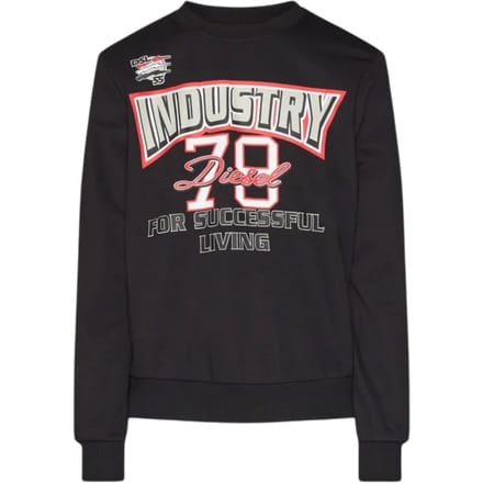 Diesel Industry 78 logo zwart sweatshirt