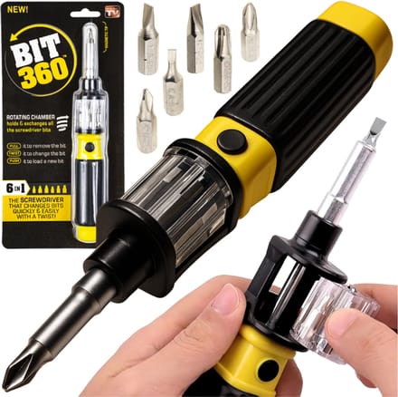 Zolta Serie - Schroevendraaier Set 6-in-1 - Wisselbare Bits - Handgereedschap - 215x110mm