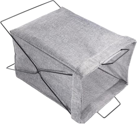 Wasmand Opvouwbaar - Kledingopberger - Was Sorteren - Met Ijzeren Frame - 45x28x21cm - Grijs