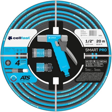 Complete Waterslang Tuinset 20 Meter - Koppelstukken en Sproeikop Inclusief