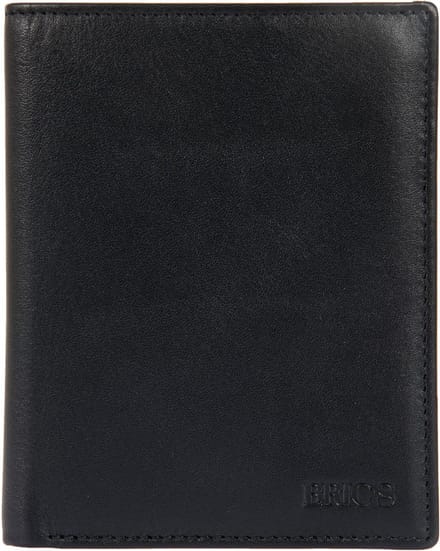BRIC'S Leren Kaarthoes Bernina Wallet Black Zwart