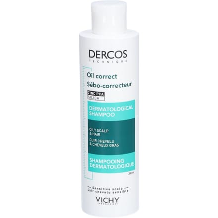 Vichy Dercos Technique Shampoo Oil Control - Verzorgende shampoo - normaal tot vet haar - 200ml