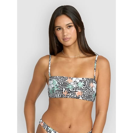 Volcom Sol Rebel Tube Bandeau Bikini Top wit