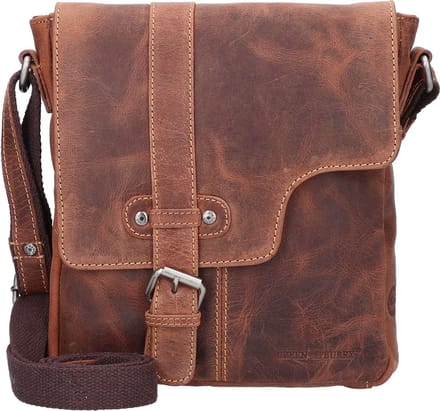 GREENBURRY schoudertas Vintage Crossbody Bag Brown bruine