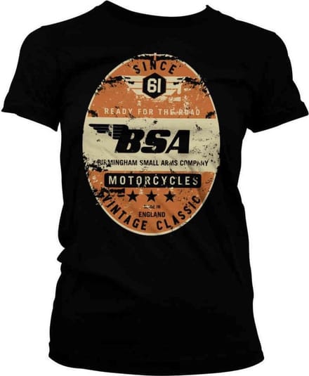 BSA Dames Tshirt -XL- Birmingham Small Arms Co. Zwart