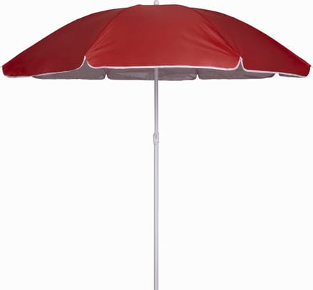 Zoem - Parasol Rood - Inclusief houder - Spanwijdte 150cm - Windsterk - Parasolhouder