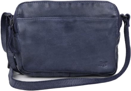 Bear Design Irem Leren Schoudertas - Donkerblauw