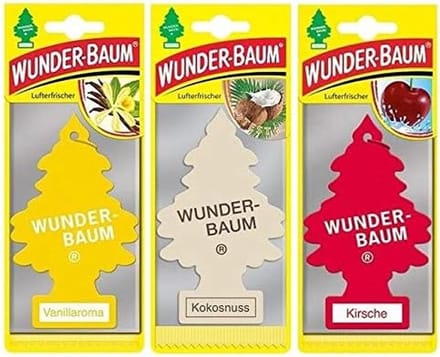 3-Pack Auto Luchtverfrisser Hangend – Vanille, Kokos & Kers Geur