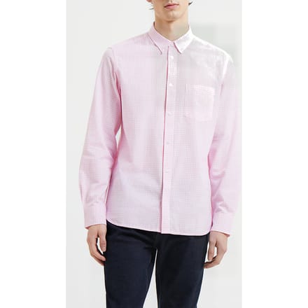 French Connection Checked And Stripe Pocket Ls Red Größe: L | Casual hemden Outlet | Herren | Rot