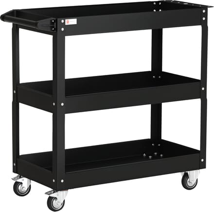 DURHAND-Werkstattwagen-Stahl-83L x 35,3B x 76H cm-Schwarz