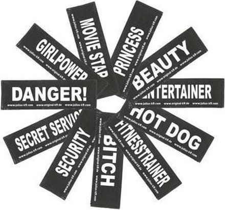Set Labels voor Powerharness - Small tekst: BOXER