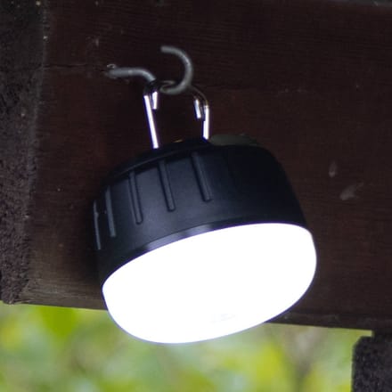FH Lighting LED buitenlamp op accu 850948, zwart/wit, Ø 7 cm, kunststof