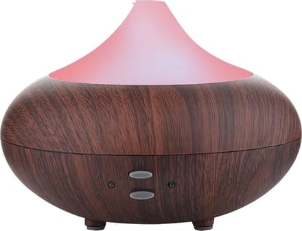 Aroma Diffuser Oval Donkerbruin - Geurverspreider Met 10ML Aroma Olie - Aroma Therapie - Luchtbevochtiger