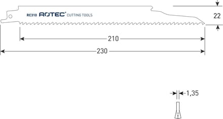 Reciprozagen RC310 / (VPE 5 stuks) - 5250310