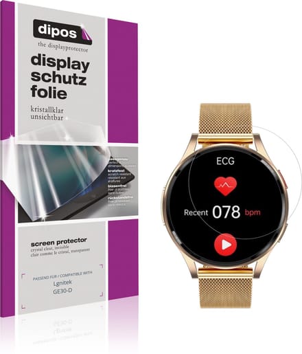 dipos – 6x Beschermfolie geschikt voor Lgnitek GE30-D | Krasbestendige & heldere Screenprotector Ultra-Thin