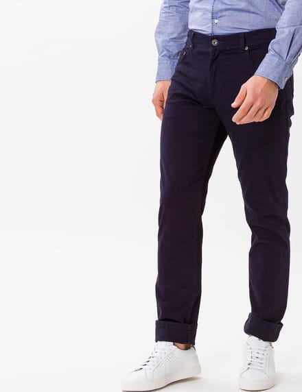 Brax Heren Broek  Style COOPER, donkerblauw, maat 36/36
