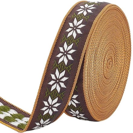 Store_7 - Tiroler lint - Etnisch stijl - 20 mm breed - Kokosnoot