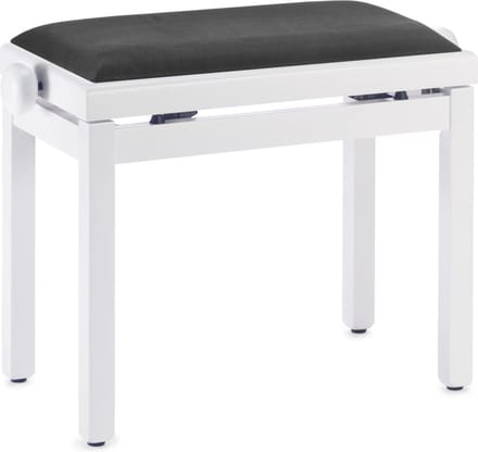 Stagg Klavierbank, White Satin black - Piano bank