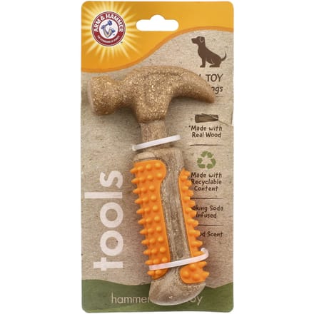 Arm & Hammer, tandheelkundig speeltje voor honden, hamer, 1 speeltje beige