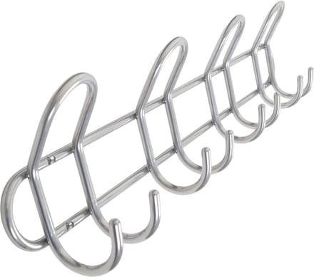 HOME It® kapstok met 4 haken Ø8 mm x 54,5×6,5 x 13 cm satijn