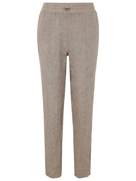 Enkellange broek Van Doris Streich beige