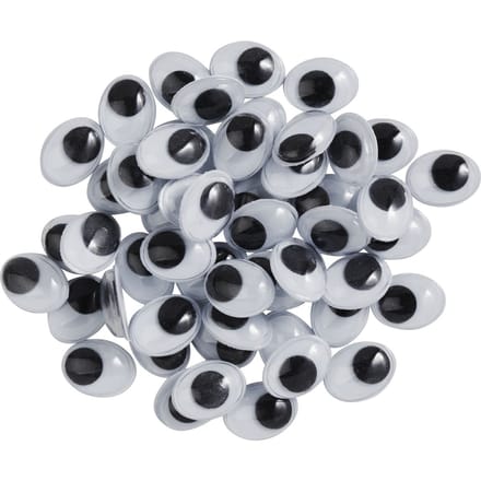 VBS Wiebeloogjes om op te plakken "Ovaal", 10 mm, 50 stuks