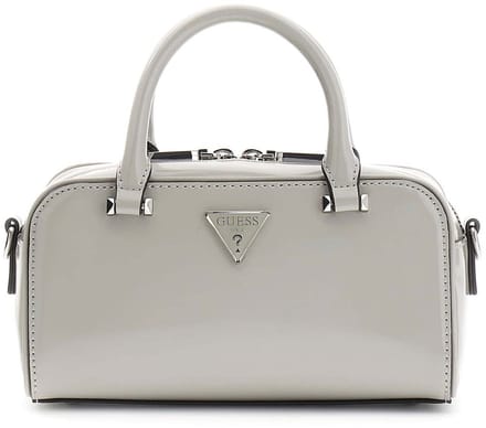 GUESS handtas schoudertas Arnela Mini Satchel Light Taupe grijs