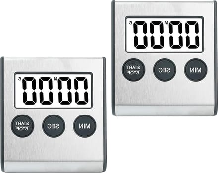 Digitale Keuken Timer Set van 2 - Kookwekker met Magneten voor Koken, Studie en Sportactiviteiten