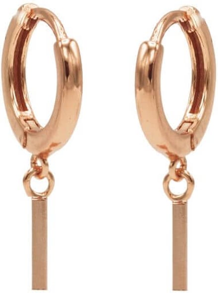 Karma Oorringen Hinged Hoops Square Tube Rosé