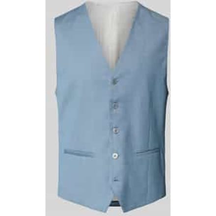 Regular fit gilet met paspelzakken