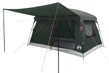 vidaXL - Familietent - 6-persoons - Leger - Groen - Polyester