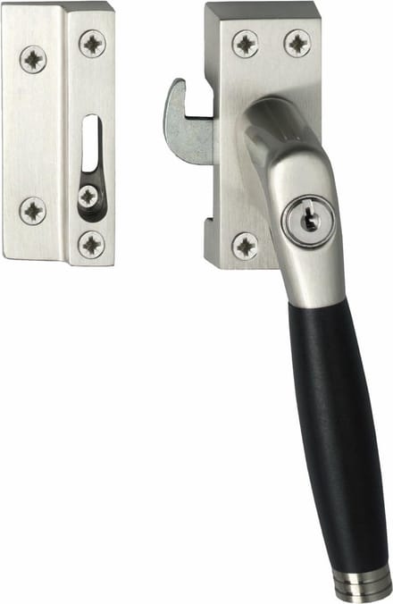 Intersteel Raamsluiting Ton 222 afsluitbaar rechts nikkel mat/ebbenhout
