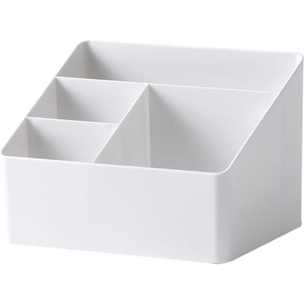 Desktop Opbergdoos Cosmetica Opbergbak Plastic Multifunctionele Make-up Bureau Kantoor Organizer voor white