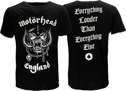 Motorhead England Back Print Official Band T-Shirt - Officiële Merchandise - S