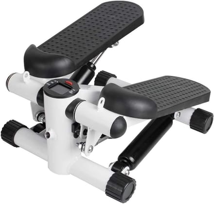 Mini Stepper - Twister Trainer - Thuis Fitness - Met Power Ropes - Verstelbaar - Wit