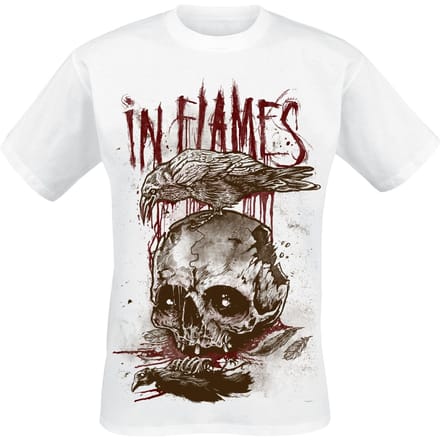 In Flames T-shirt - All For Me - S tot XXL - voor Mannen - wit