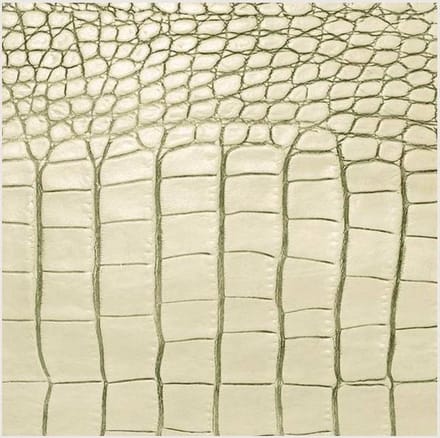 Daff  Leatherixx Gator - Onderzetter - Leder - 10 x 10 cm - Ivory