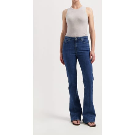 Mud Jeans Isy High Flared Stone Indigo Taglia: W27L32 | Pantaloni larghi Outlet | Donna | Blu