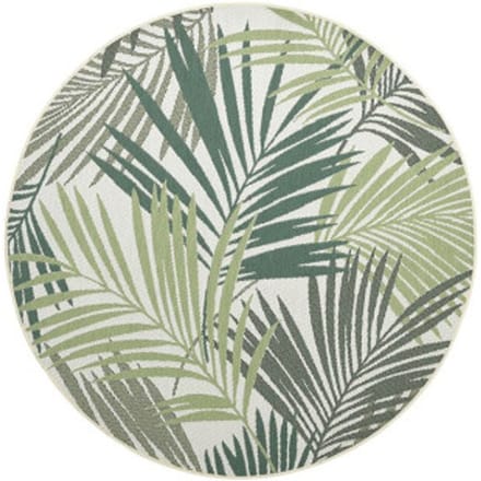 Garden Impressions Naturalis karpet Ø160 cm palm leaf green