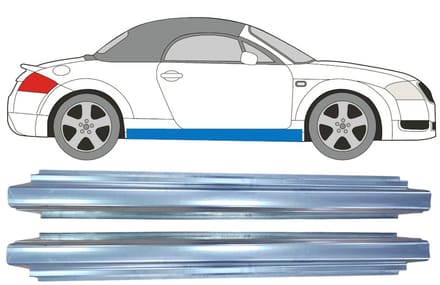 Reparatie dorpel voor Audi TT 1998-2006 / Links = Rechts (symmetrisch) / Set