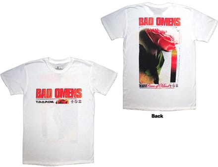 Bad Omens - Flower Heren T-shirt - S - Wit